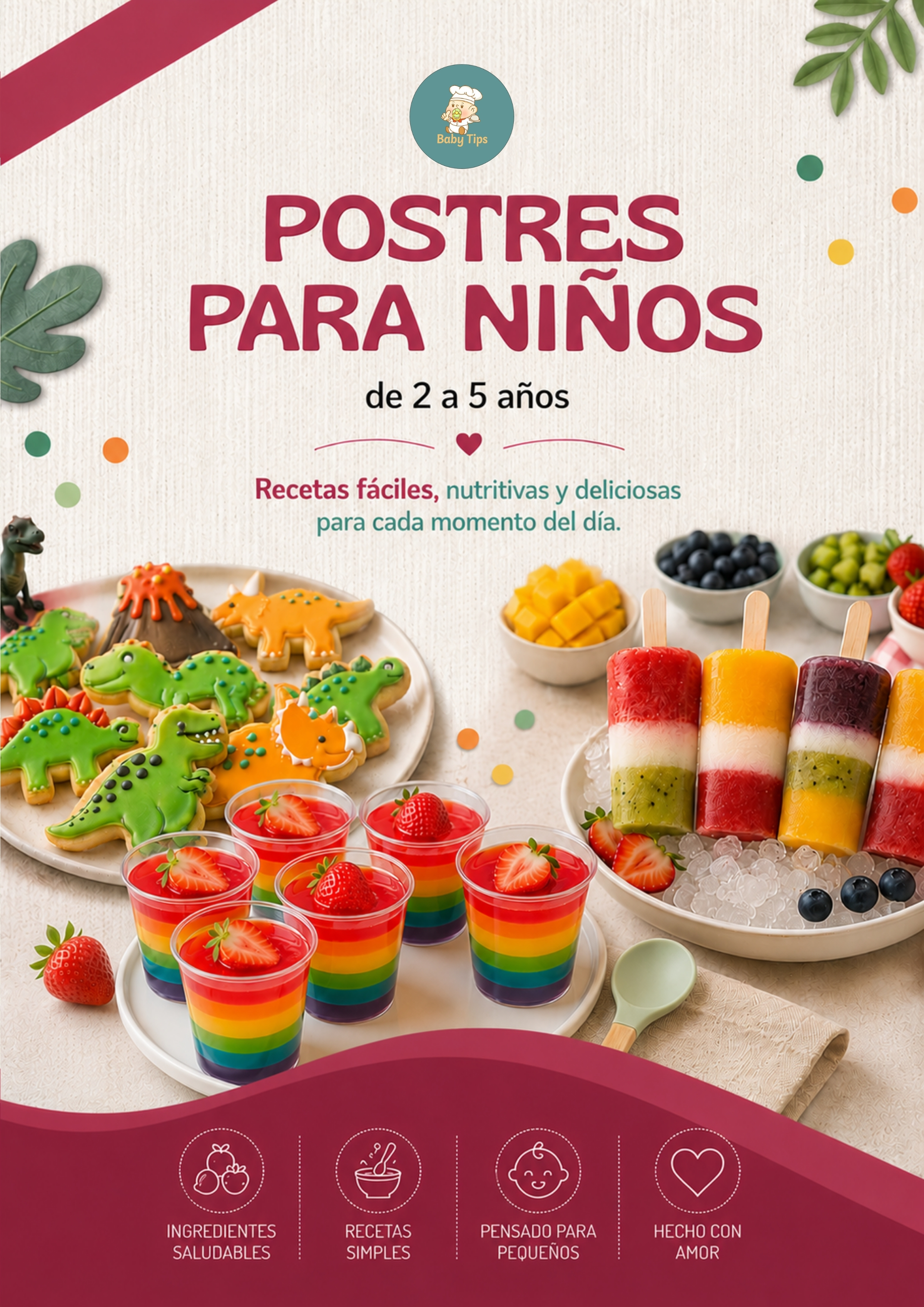 Postres Saludables para Niños 2 a 5 años